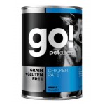 GO! NATURAL Holistic консервы беззерновые с курицей для собак, Grain Free Chicken Pate, 400 г